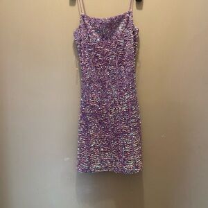 Sequin Purple Dress
